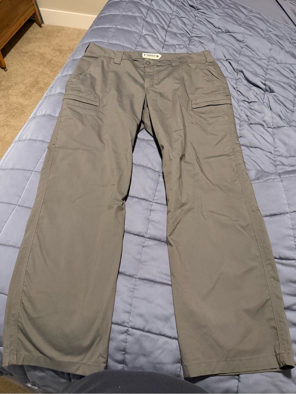 First Tactical Women's Brown Cargo Pants with Flap Pockets